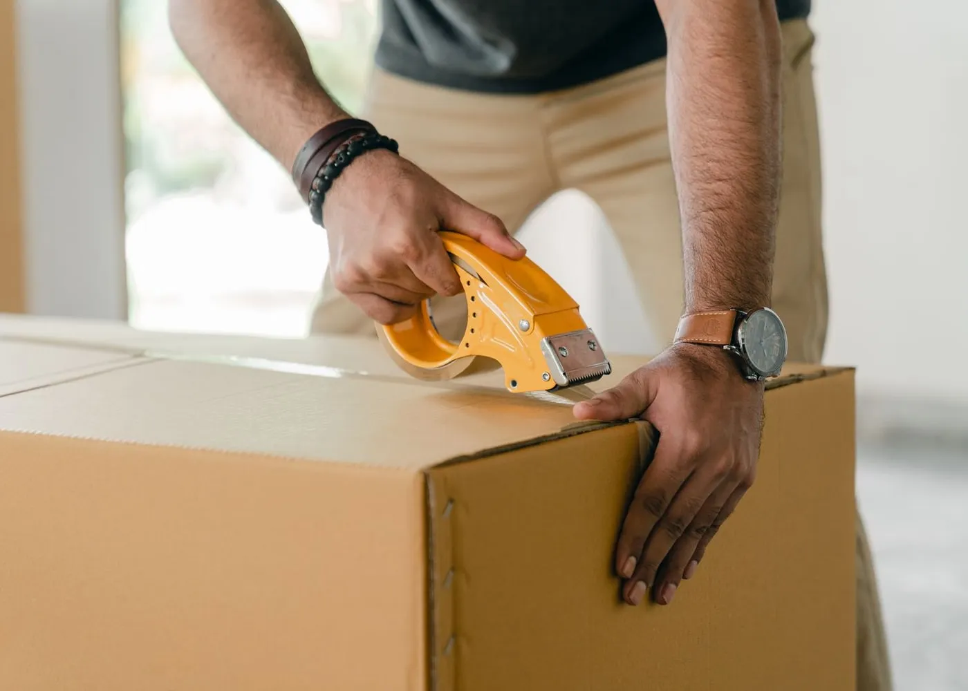 House removals with a Luton van in Scunthorpe